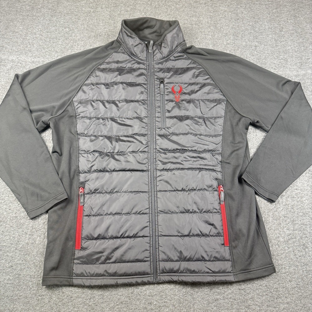 Badlands Black Tail Jacket Mens 2XL Full Zip Insulated Hunting Puffer Outerwear
